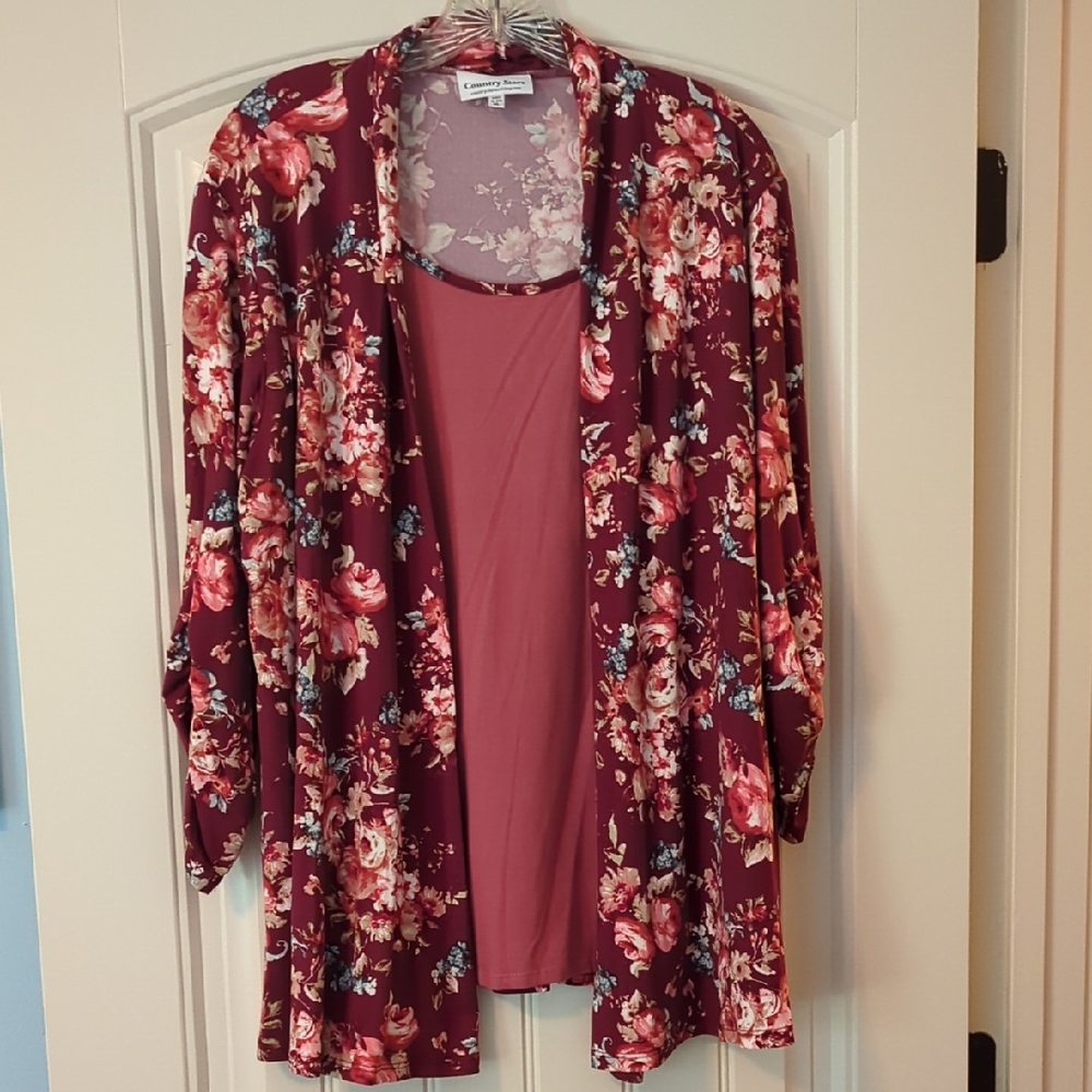 Floral Two In One Blouse